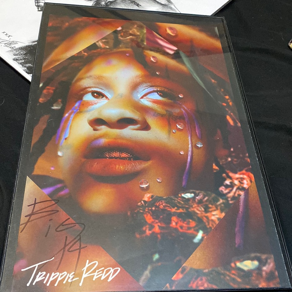 Autographed trippie poster